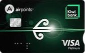 Kiwibank Air New Zealand Airpoints Platinum Visa Credit Card